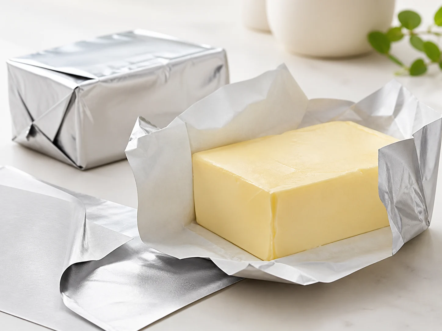 Butter Packaging, Grease Proof + PE Foil